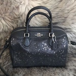 Coach Micro Bennett Satchel With Star Glitter